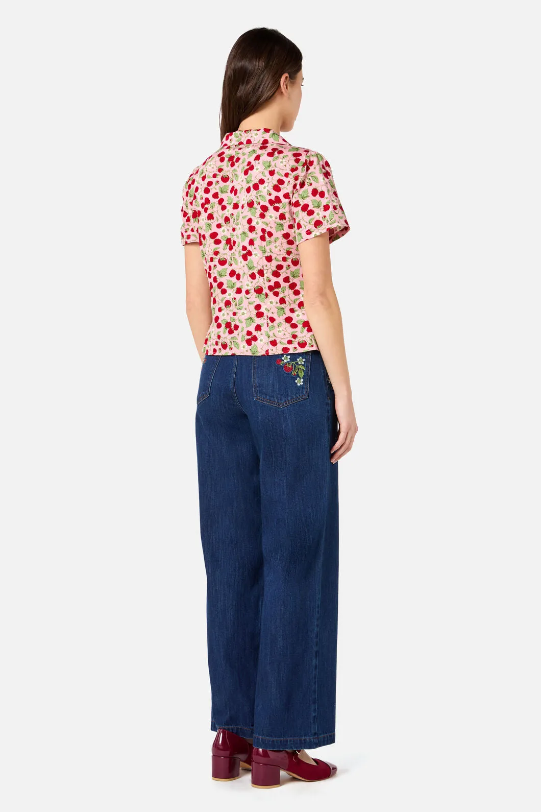 Raspberry Short Sleeve Blouse sold by Princess Highway product image thumbnail 5