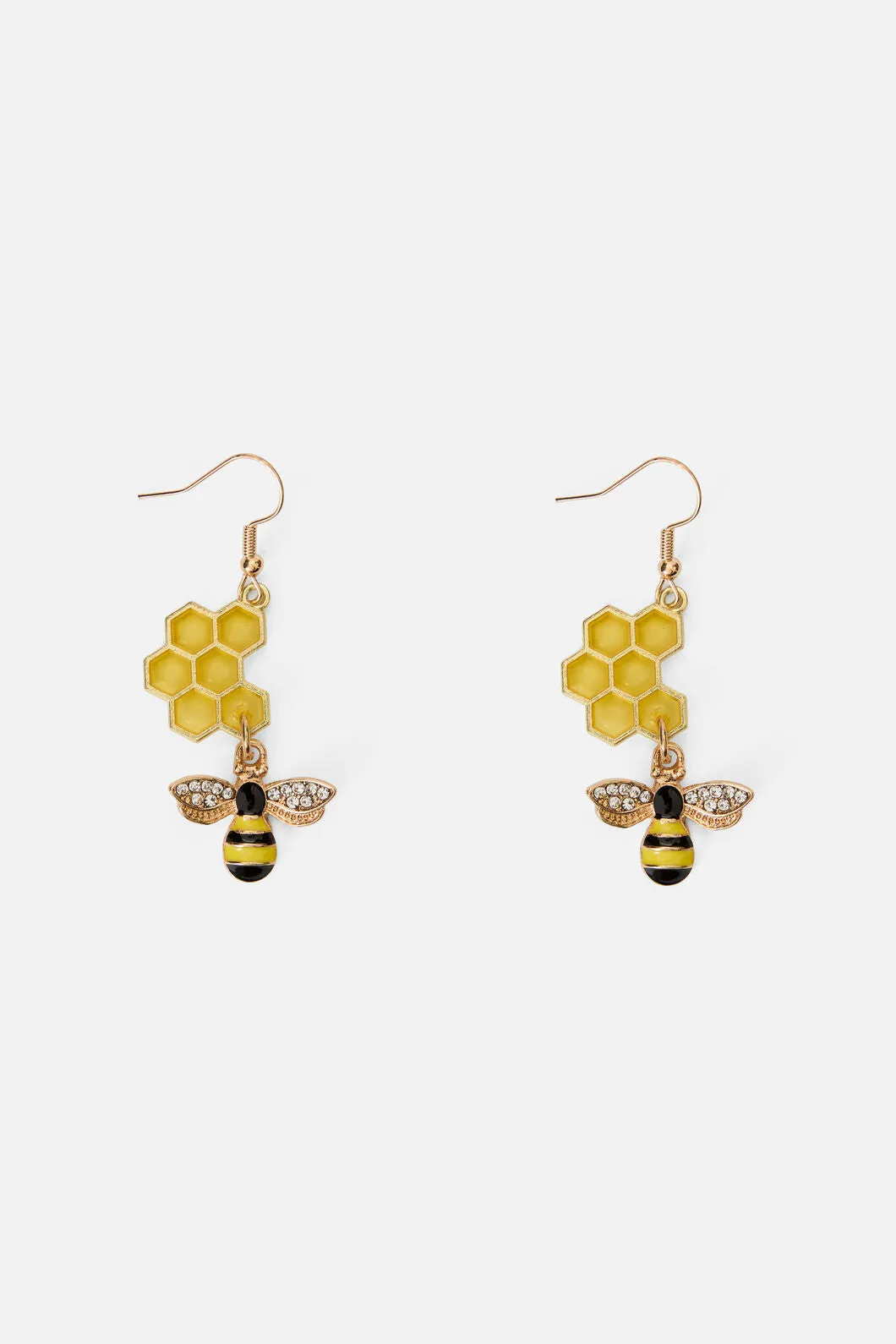 Honeycomb Bee Earrings sold by Princess Highway