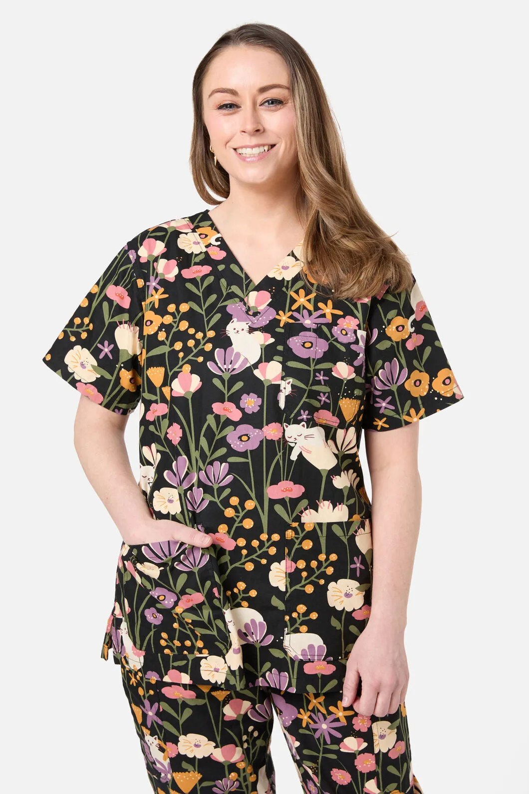 Zoe Cat scrub set sold by Princess Highway product image thumbnail 2