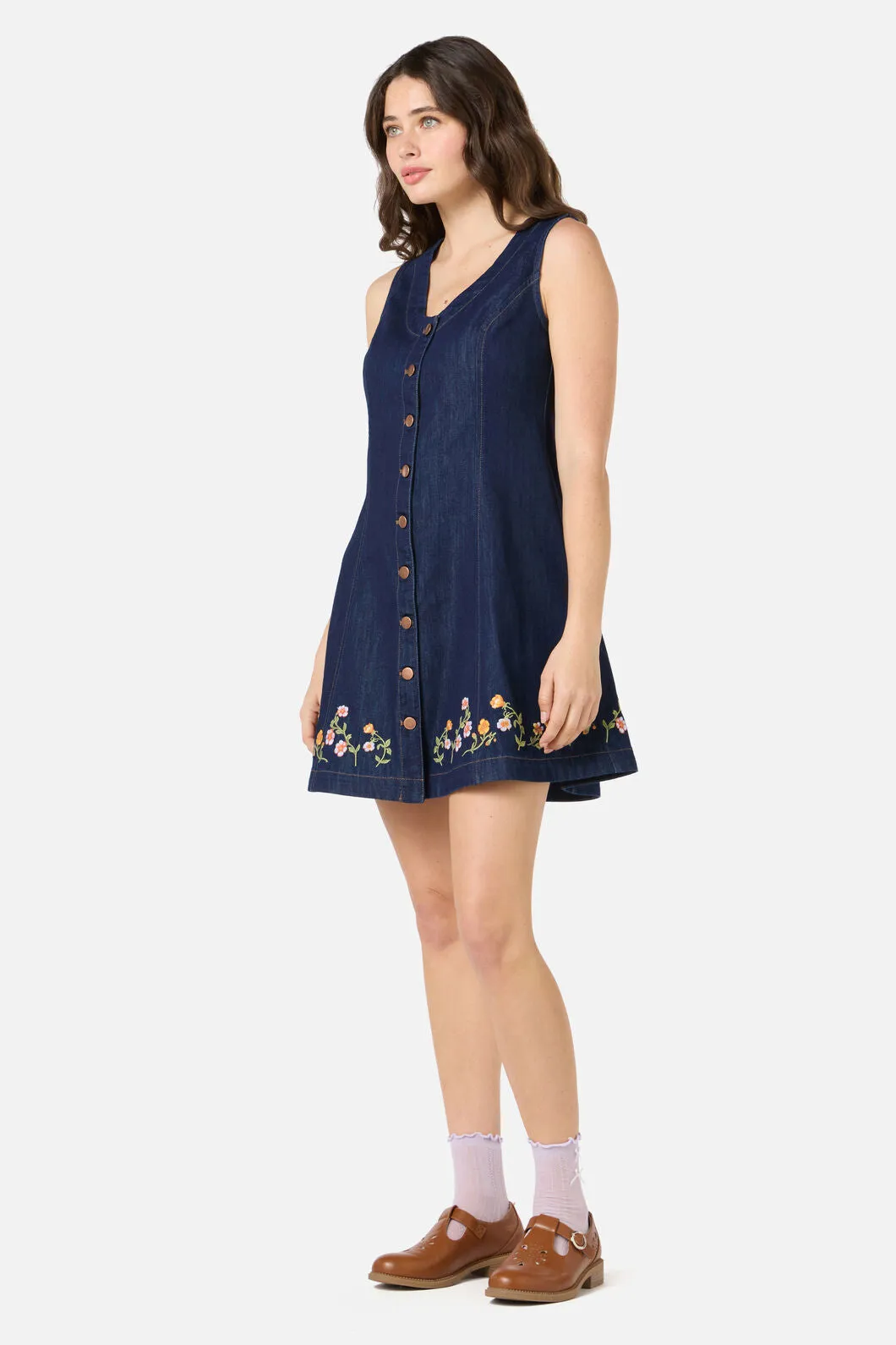 Alyssa Embroidered Denim Dress sold by Princess Highway product image thumbnail 5