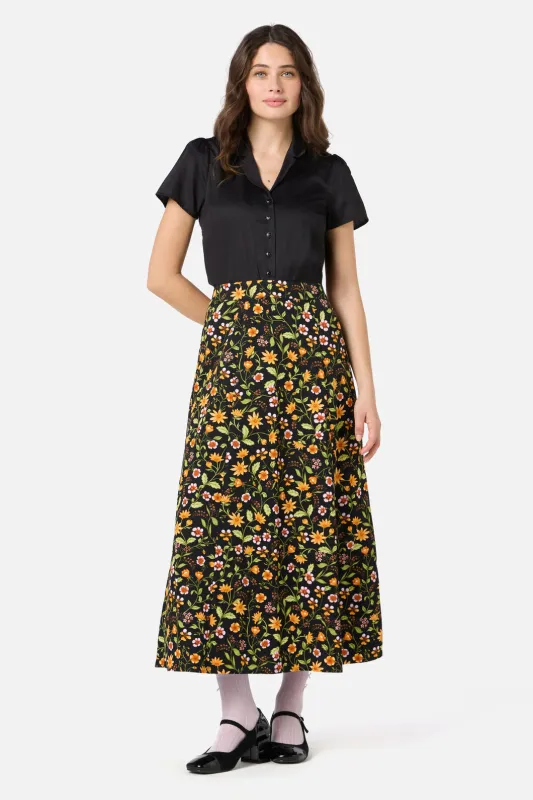 Alyssa Floral Midi Skirt sold by Princess Highway