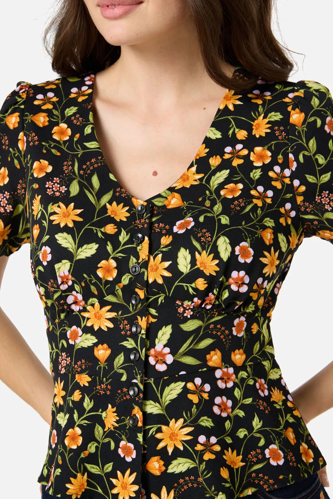 Alyssa Floral Peplum Top sold by Princess Highway product image thumbnail 5