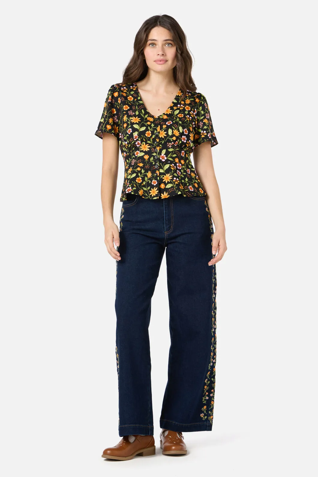 Alyssa Floral Peplum Top sold by Princess Highway product image thumbnail 2