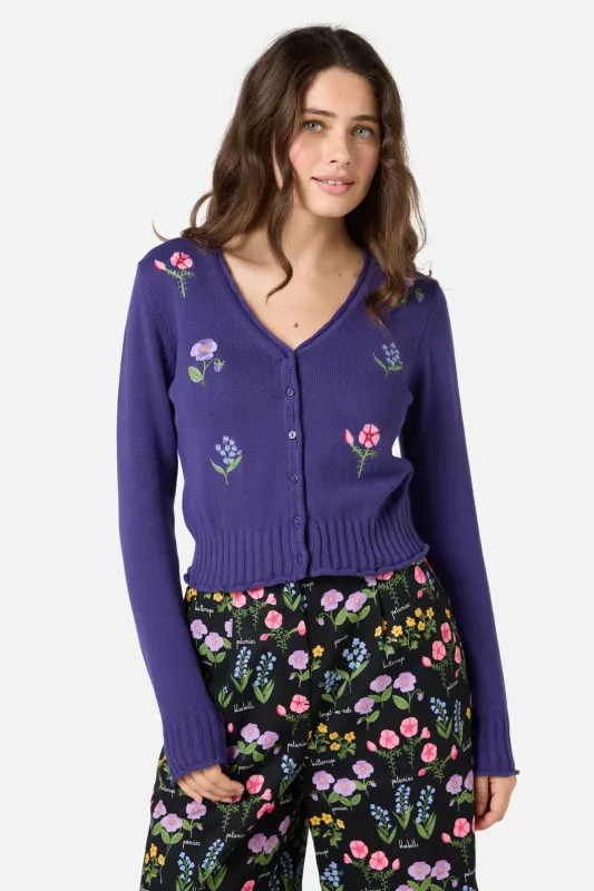 Flower Patch Emb Cardigan sold by Princess Highway