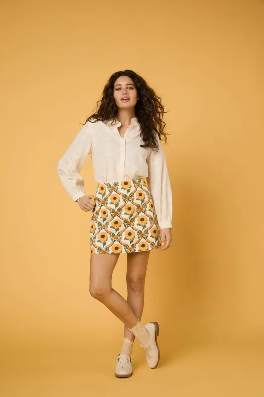 Sunflower Mini Skirt sold by Princess Highway
