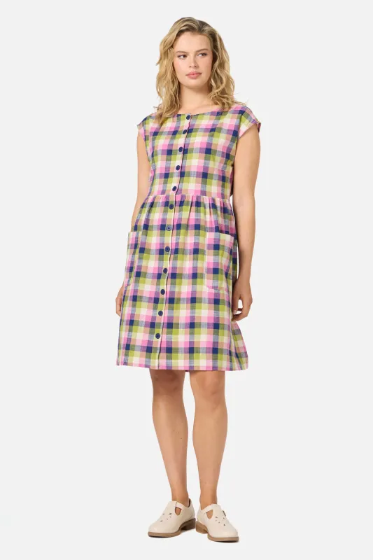 Cassie Check Smock Dress sold by Princess Highway