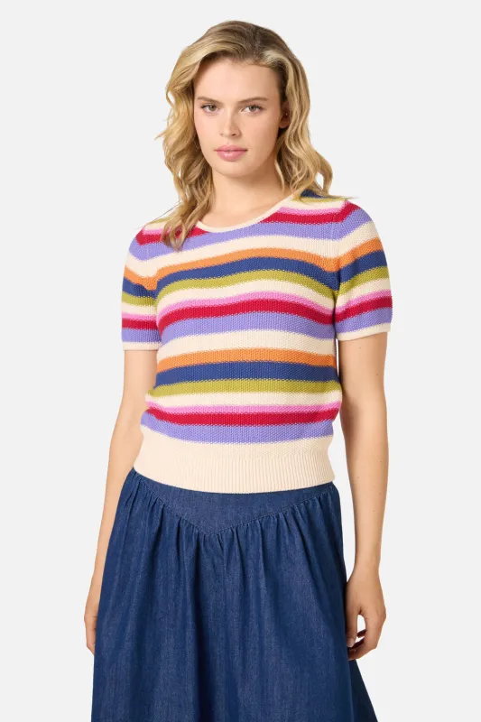 Perri Stripe Knit Top sold by Princess Highway