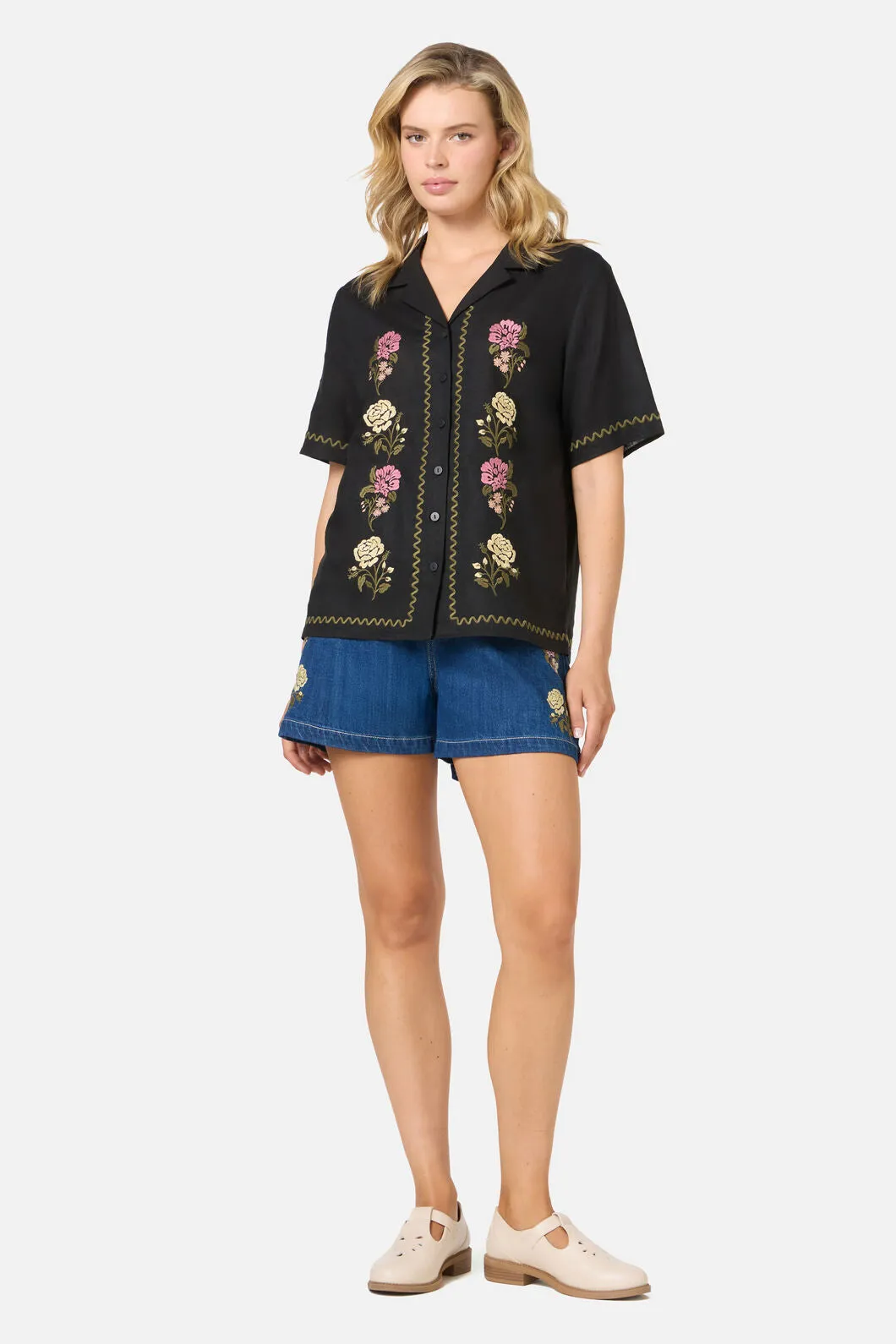 Astrid Rose Embroidered Shirt sold by Princess Highway product image thumbnail 2