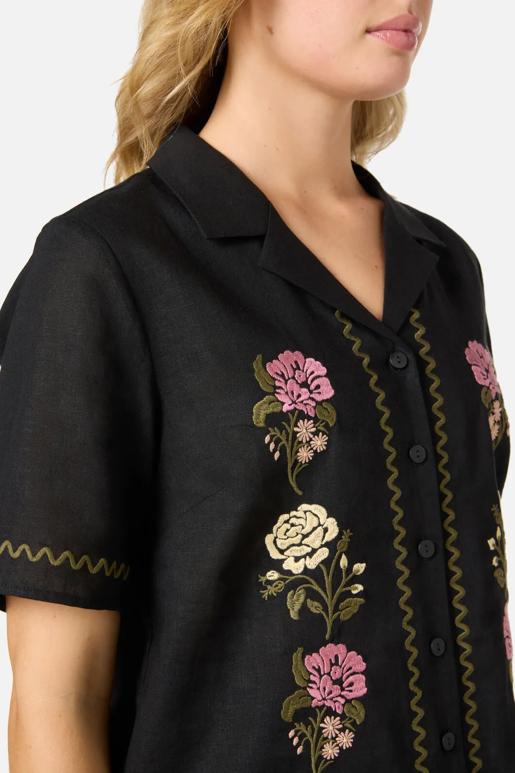 Astrid Rose Embroidered Shirt sold by Princess Highway product image thumbnail 5