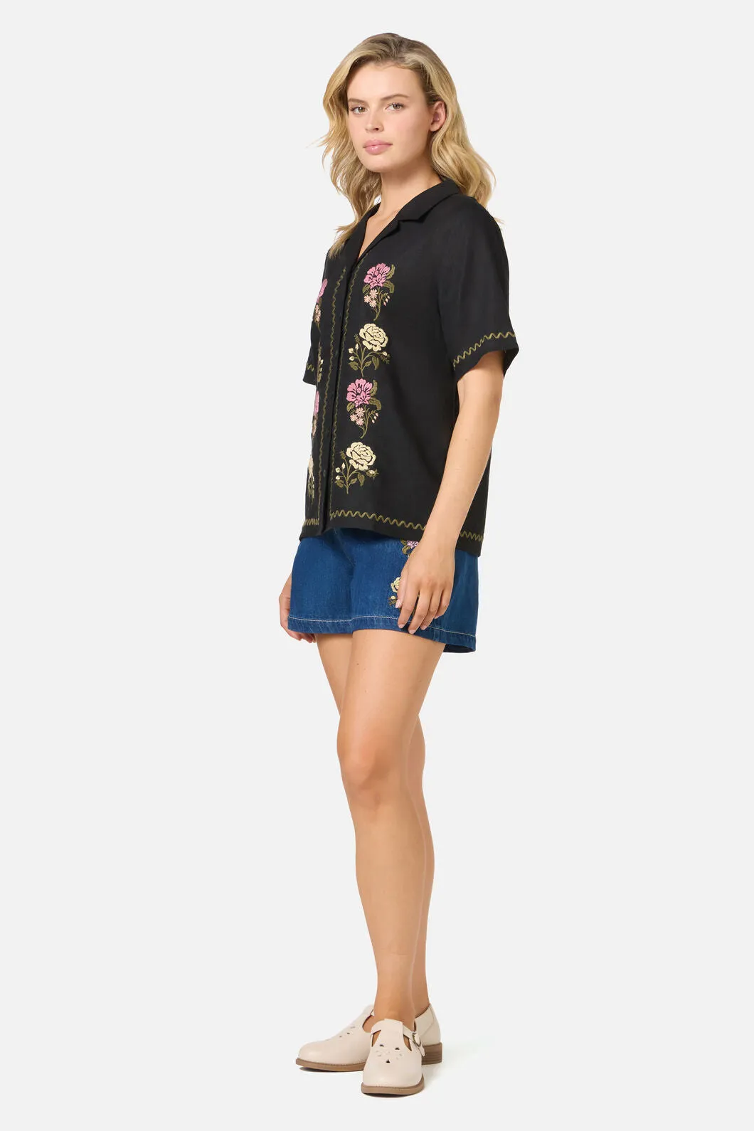 Astrid Rose Embroidered Shirt sold by Princess Highway product image thumbnail 3