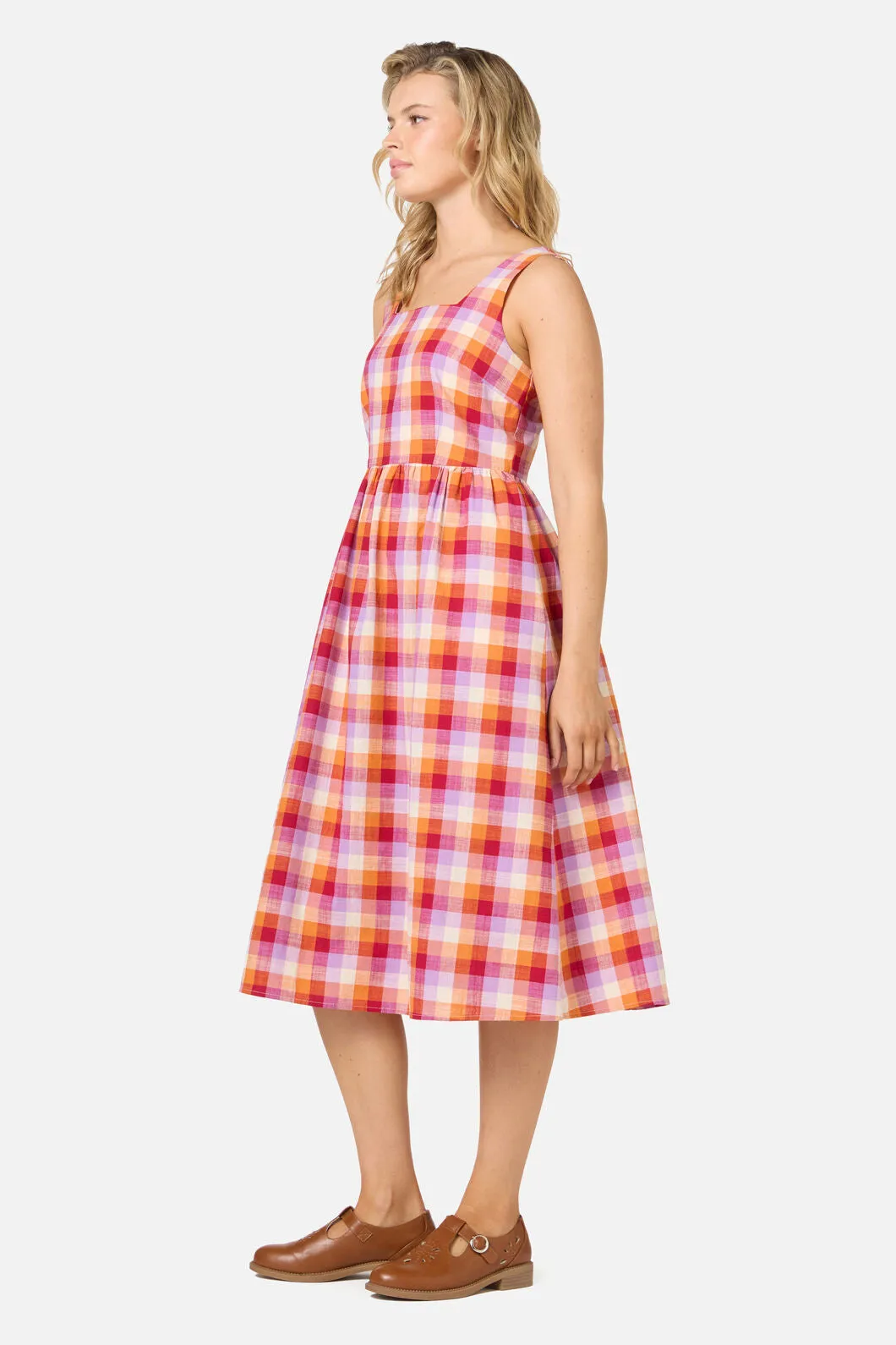 Cassie Check Midi Dress sold by Princess Highway product image thumbnail 4
