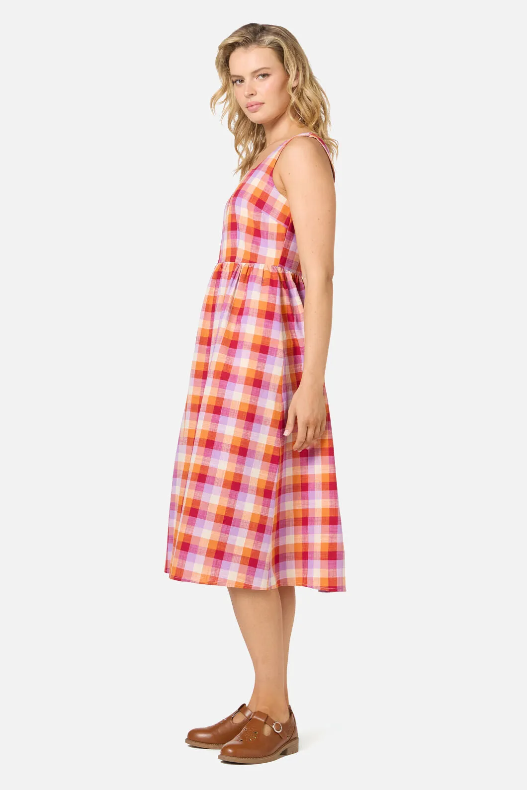 Cassie Check Midi Dress sold by Princess Highway product image thumbnail 3