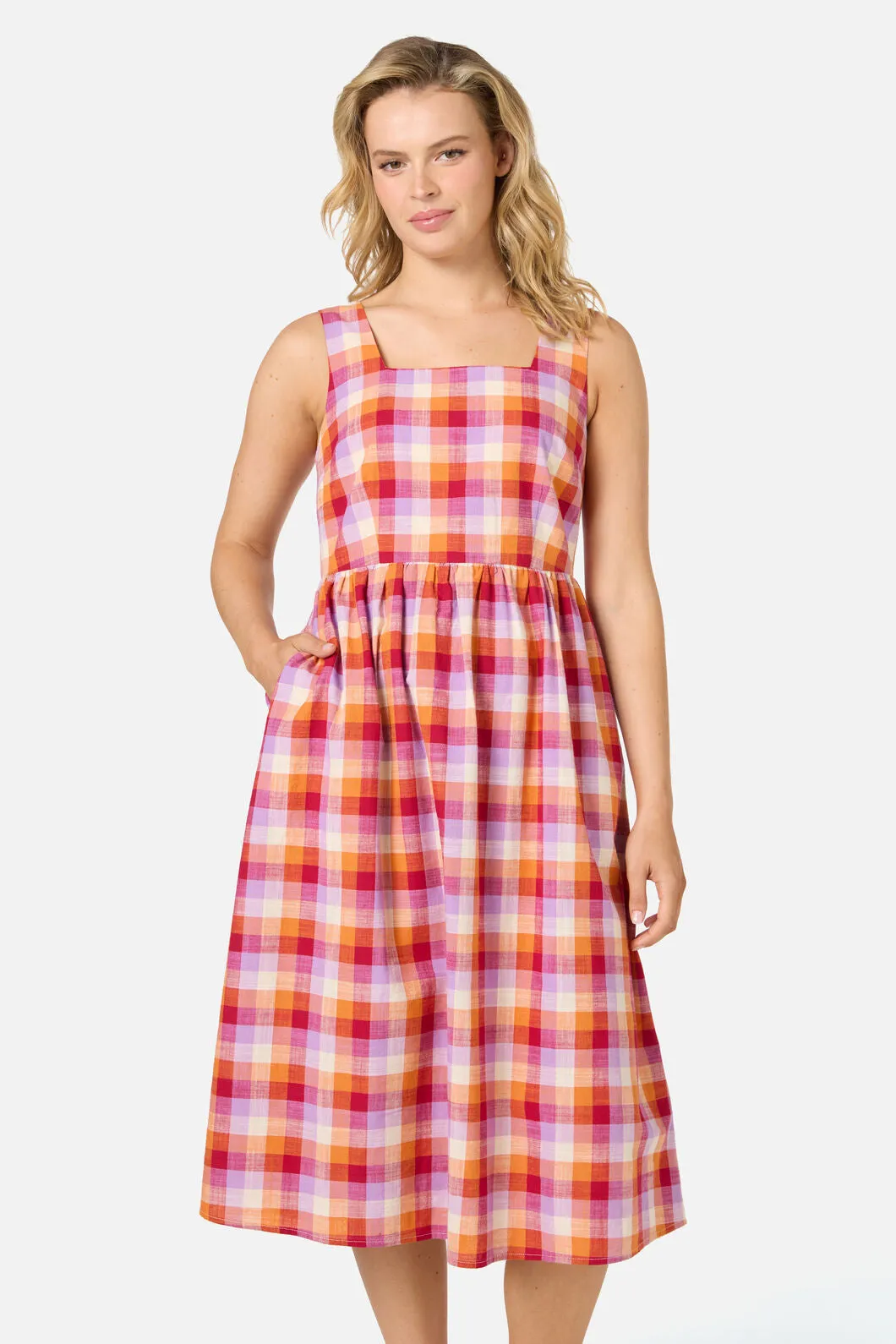 Cassie Check Midi Dress sold by Princess Highway product image thumbnail 2