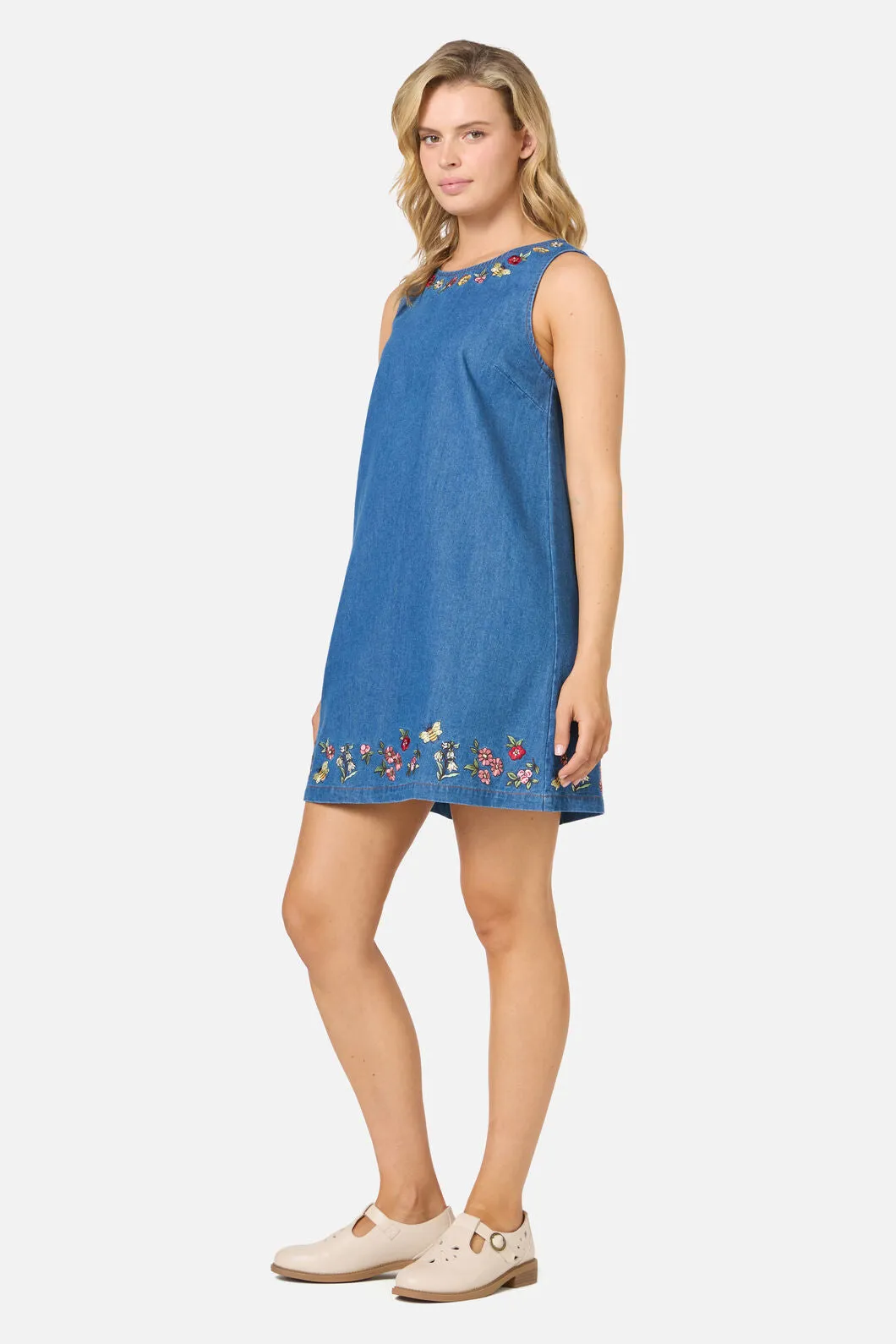 Libby Bee Denim Shift Dress sold by Princess Highway product image thumbnail 2