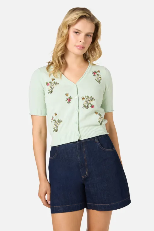 Libby Bee Embroidered Cardigan made by Princess Highway