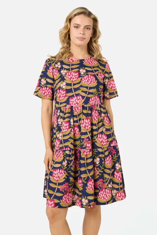 Protea Flower Smock Dress sold by Princess Highway