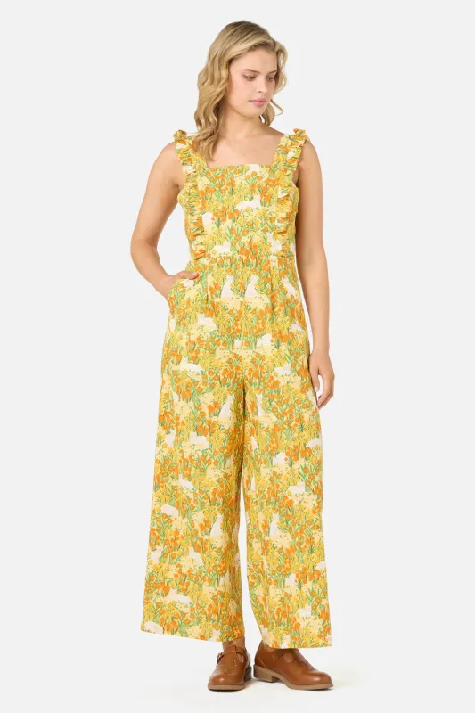 Cat & Flora Tie Back Jumpsuit sold by Princess Highway