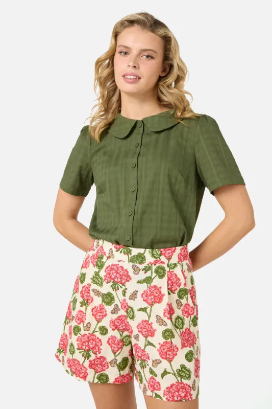 Geranium Flower Short sold by Princess Highway