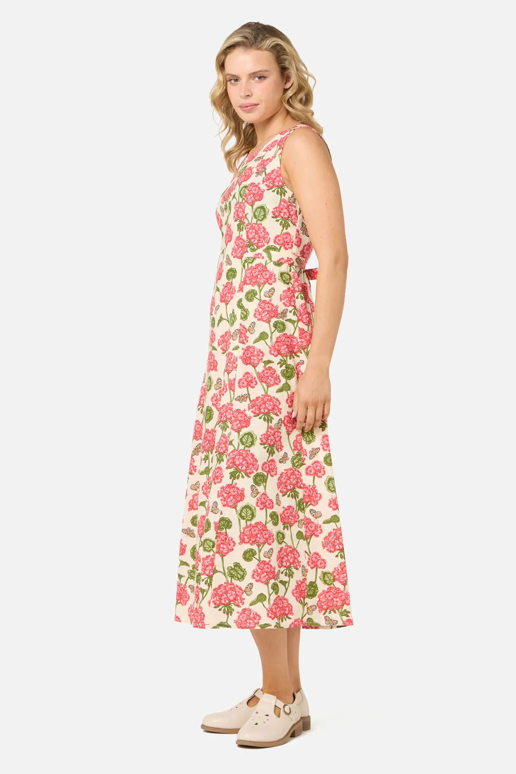 Geranium Flower Midi Dress sold by Princess Highway product image thumbnail 5