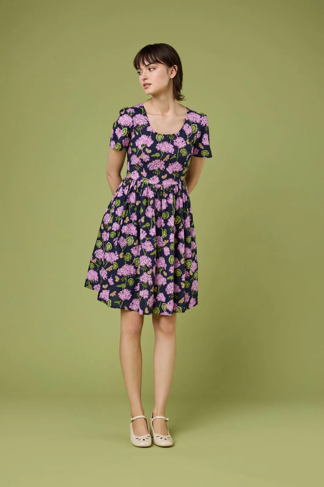 Geranium Flower Mini Dress sold by Princess Highway product image thumbnail 2