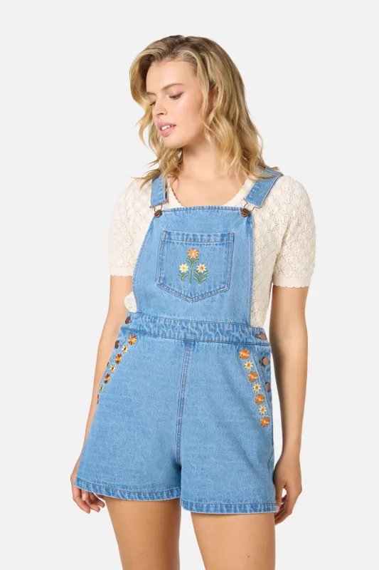 Cleo Embroidered Short Overall sold by Princess Highway