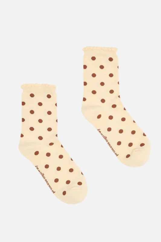 Chocolate Spot Socks sold by Princess Highway