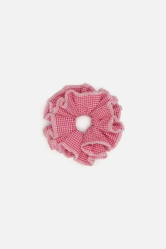 Red Gingham Scrunchie sold by Princess Highway