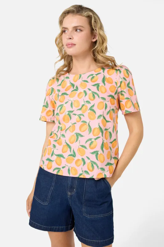 Apricots Short Sleeve Top sold by Princess Highway