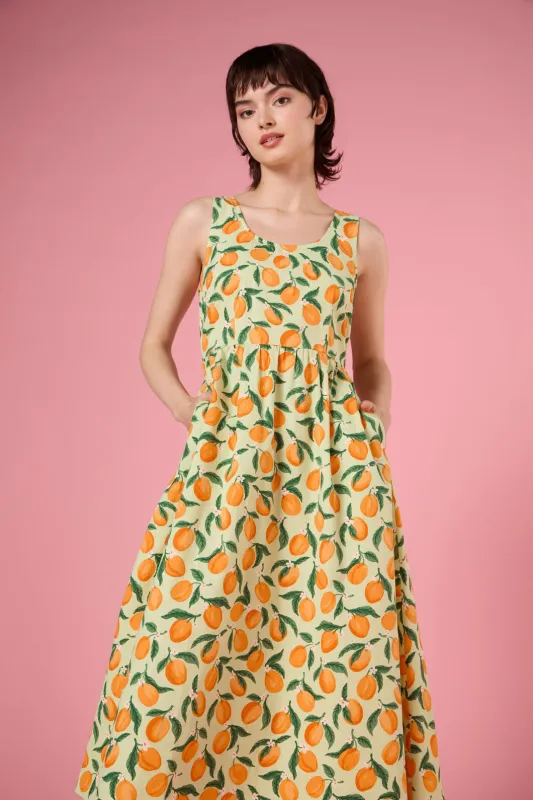 Apricots Gathered Midi Dress sold by Princess Highway