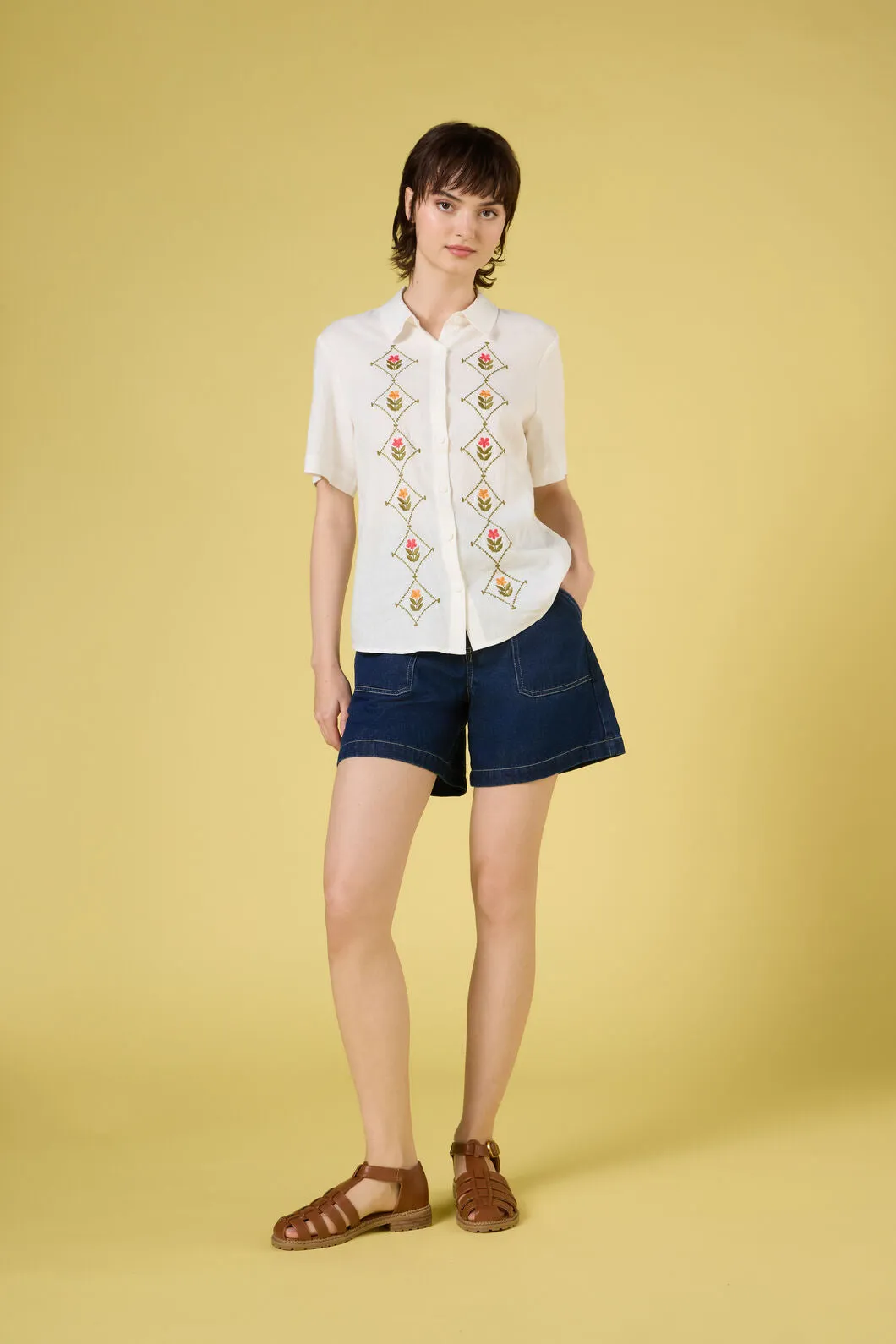 Flower Girl Embroidered Shirt sold by Princess Highway product image thumbnail 5