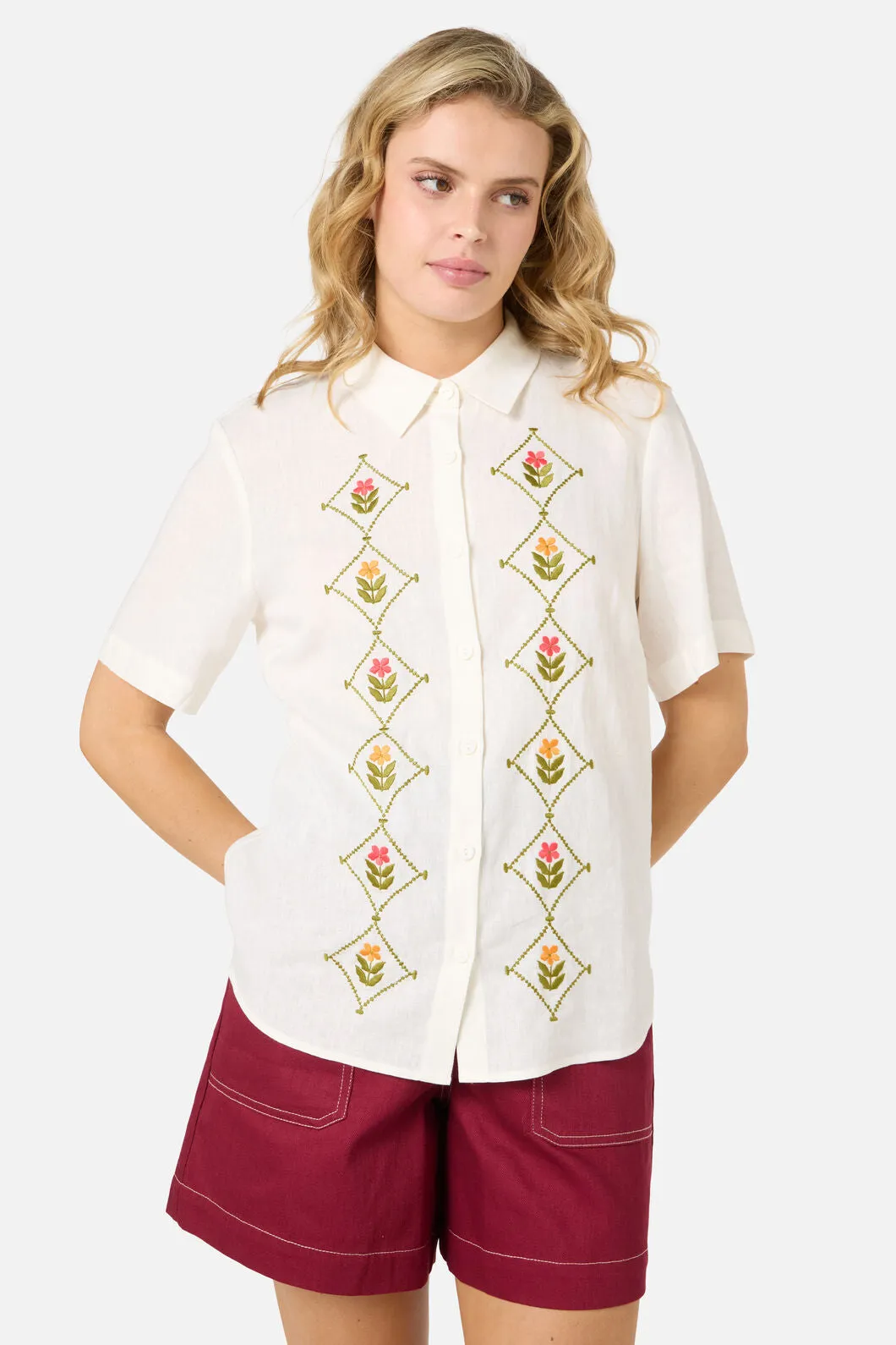 Flower Girl Embroidered Shirt sold by Princess Highway product image thumbnail 2