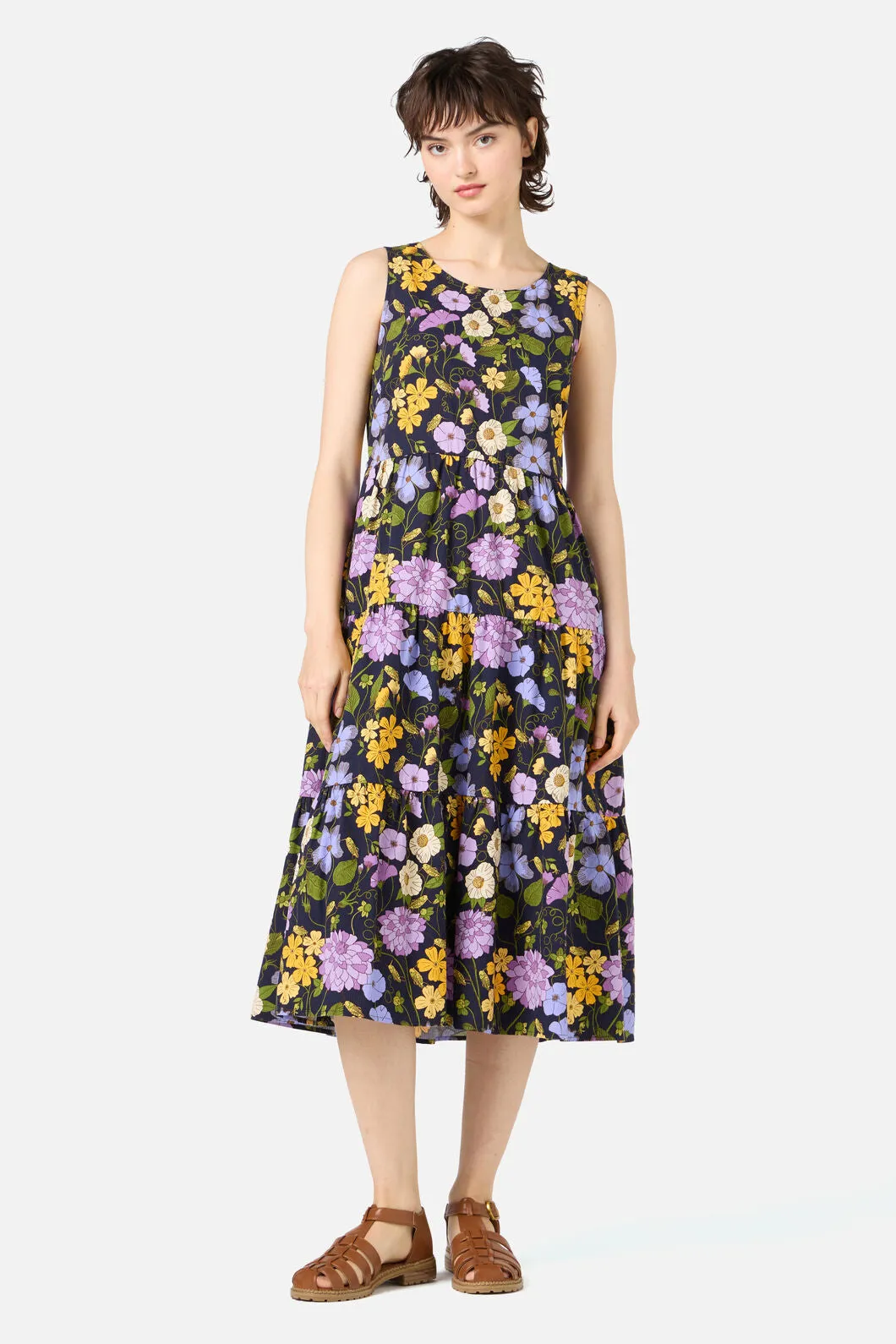 Grasshopper Floral Midi Dress sold by Princess Highway