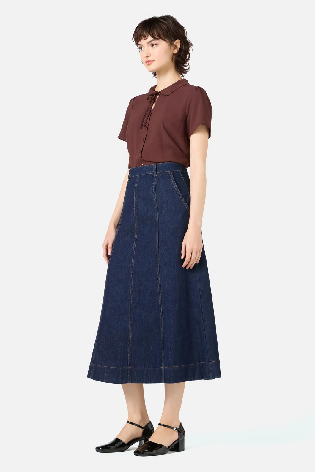 Ophelia Dark Denim Skirt sold by Princess Highway product image thumbnail 3