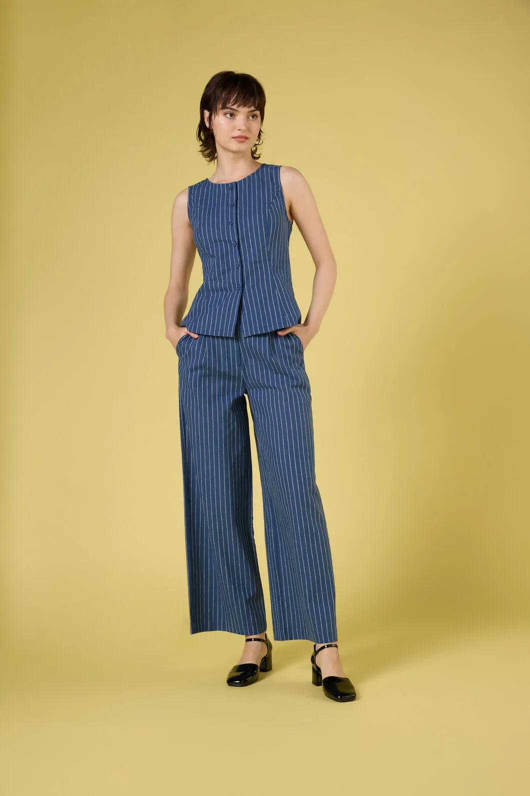 Frankie Pinstripe Pant sold by Princess Highway product image thumbnail 5