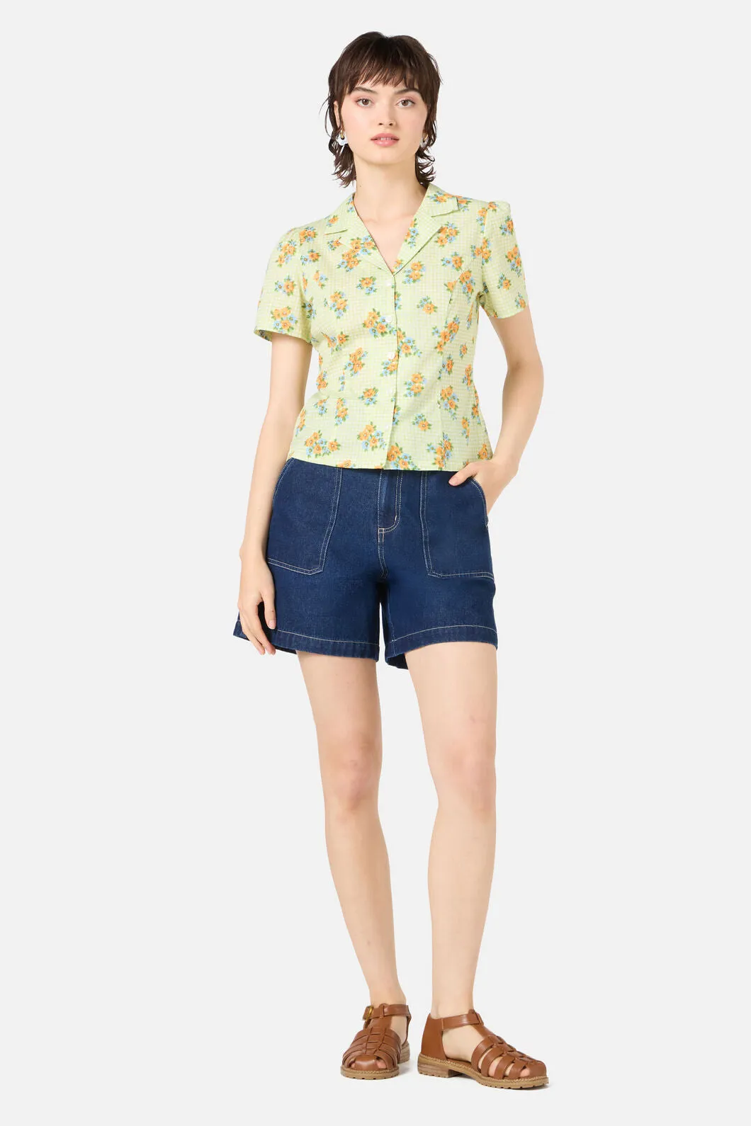 Gingham Floral Blouse sold by Princess Highway product image thumbnail 2