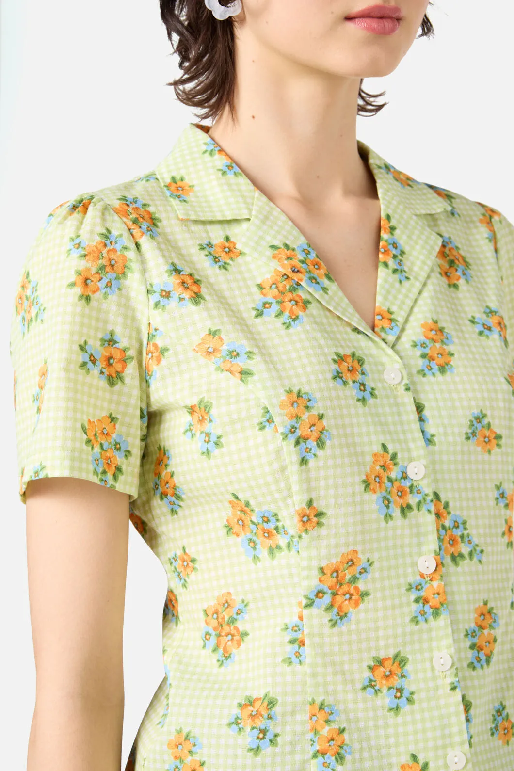 Gingham Floral Blouse sold by Princess Highway product image thumbnail 5