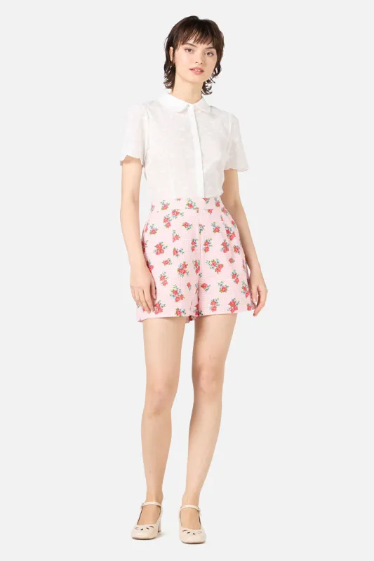 Gingham Floral Shorts sold by Princess Highway