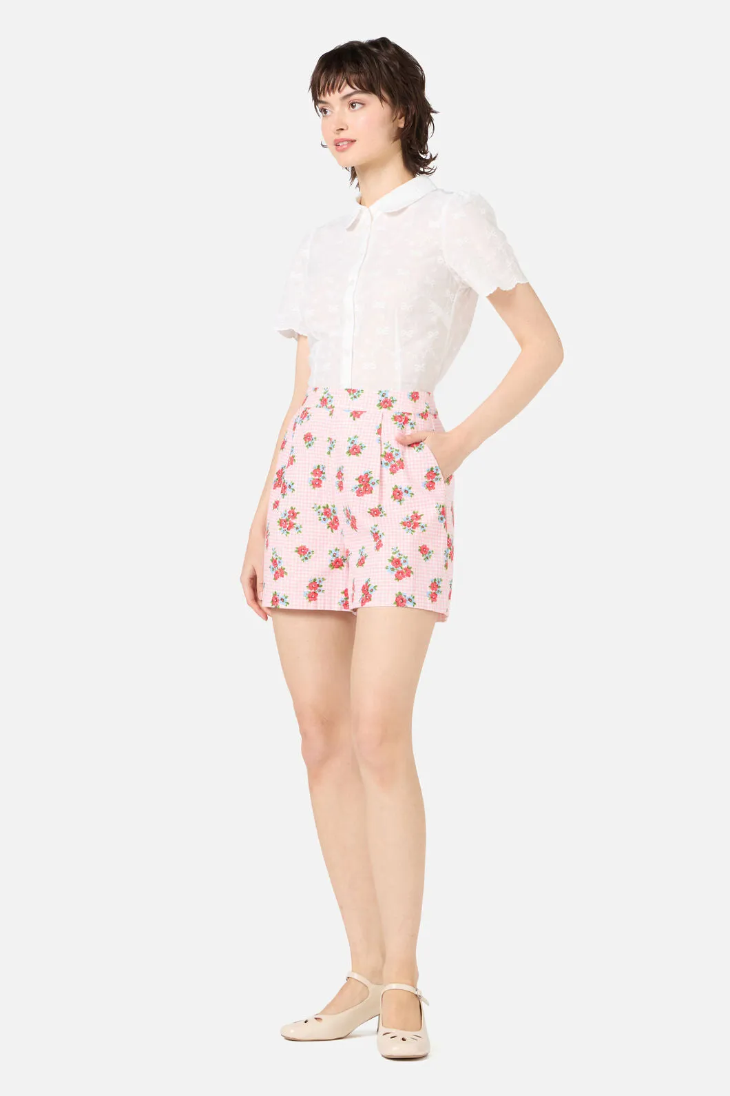 Gingham Floral Shorts sold by Princess Highway product image thumbnail 3