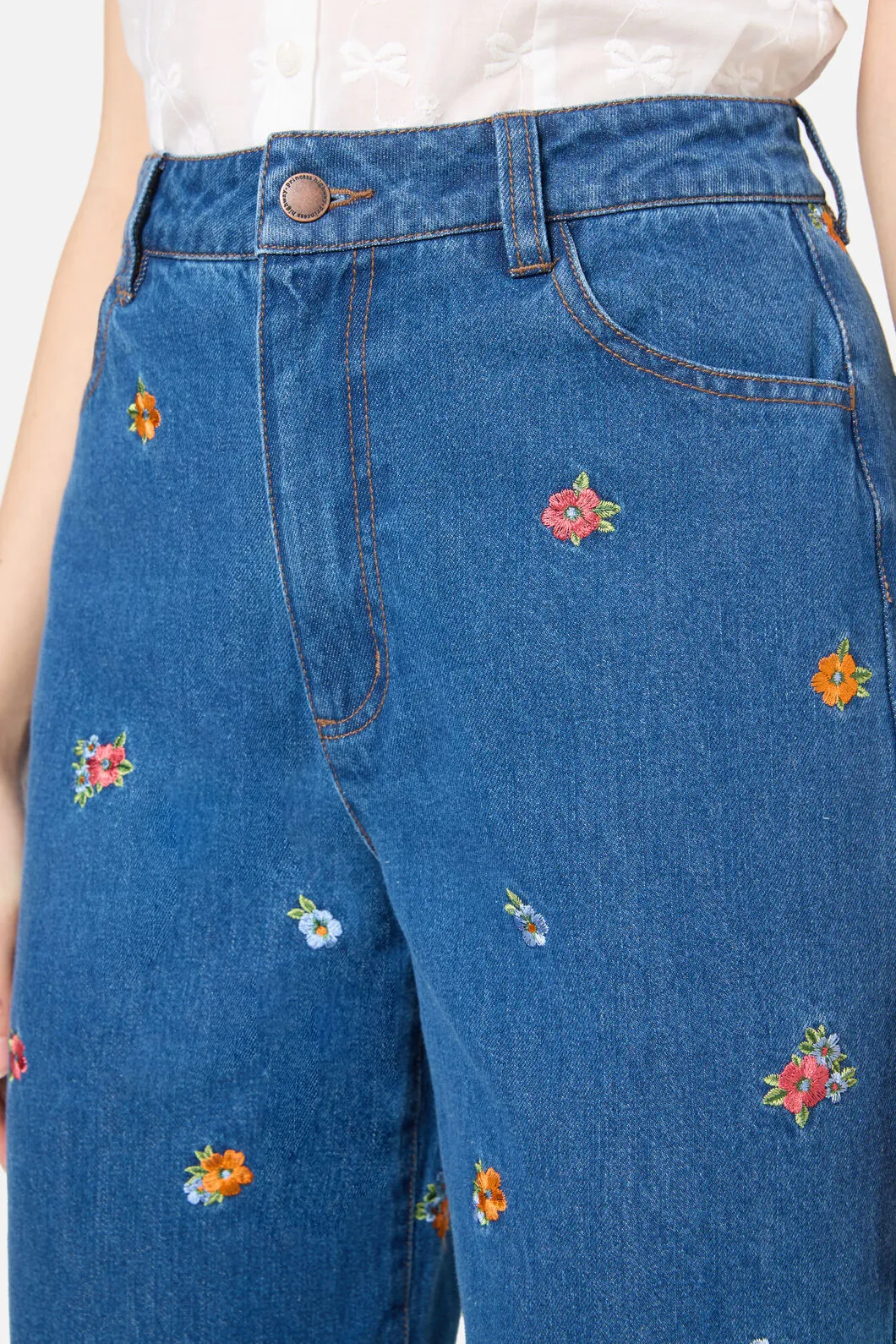Floral Embroidered Denim Jeans sold by Princess Highway product image thumbnail 5
