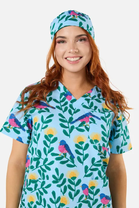 Pink Robin Scrub Hat sold by Princess Highway