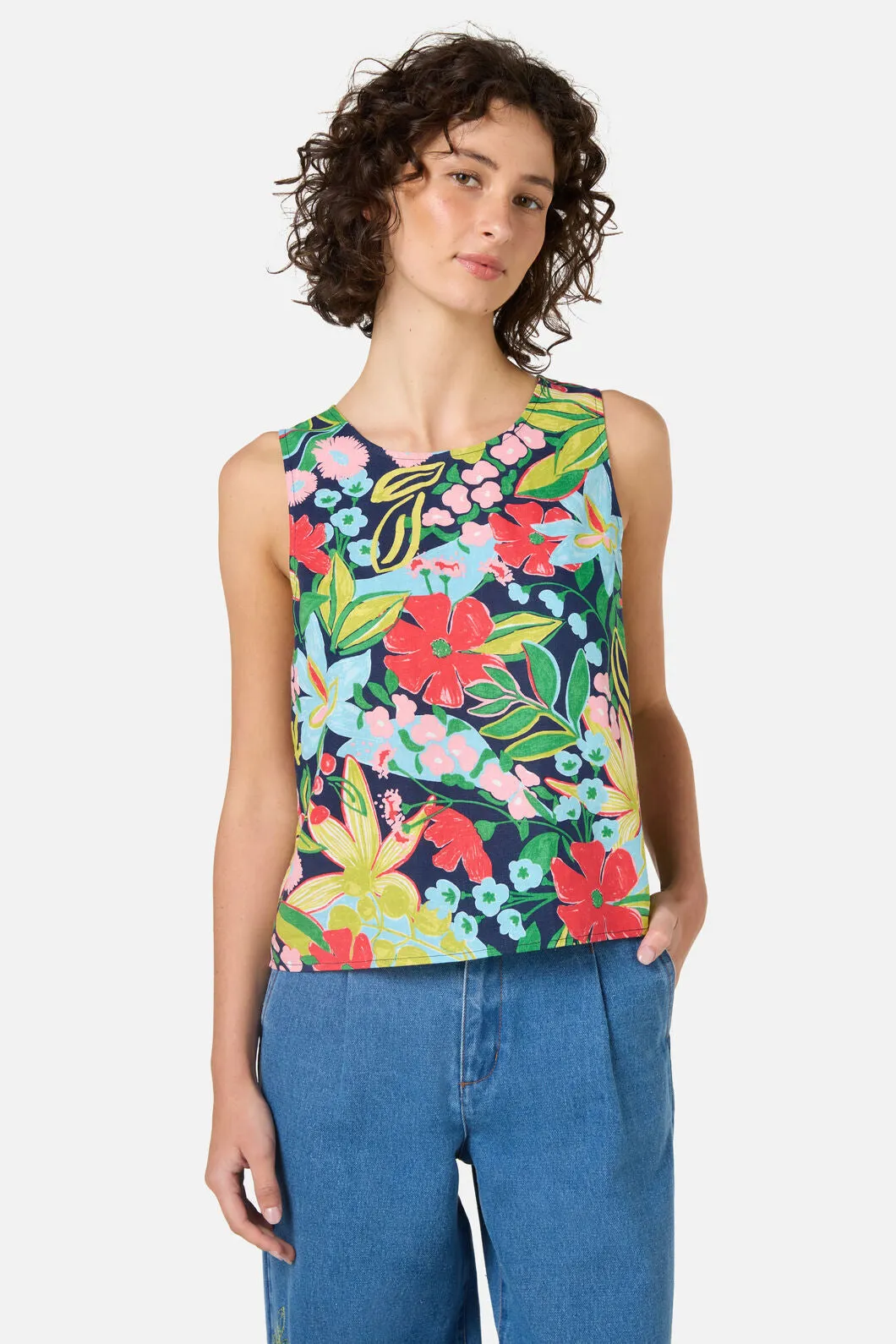 Lexi Floral Shell Top sold by Princess Highway