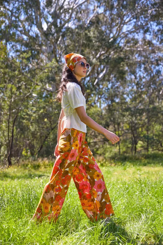 Nellie 70'S Floral Culotte sold by Princess Highway