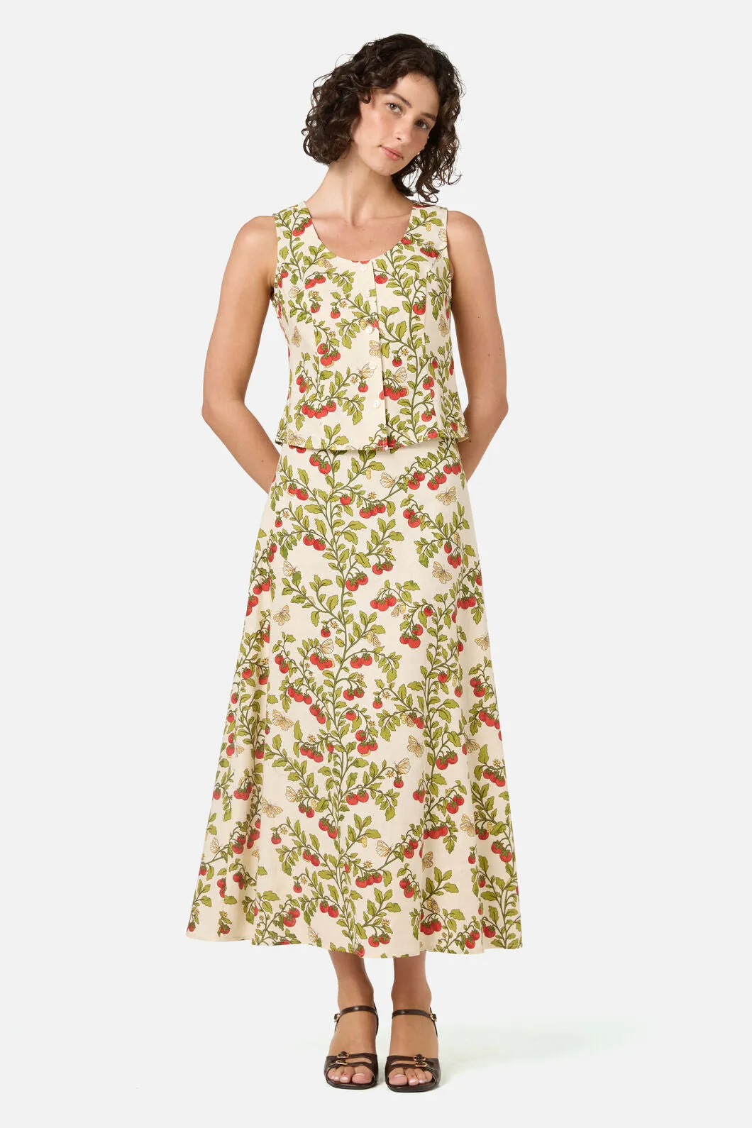 Cherry Tomatoes Midi Skirt sold by Princess Highway product image thumbnail 5