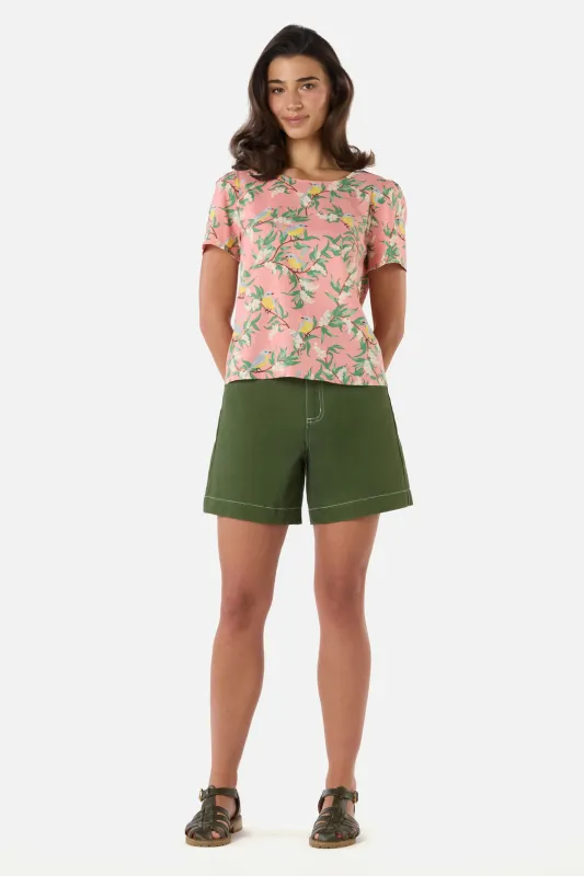 Yellow Robin Short Sleeve Top sold by Princess Highway