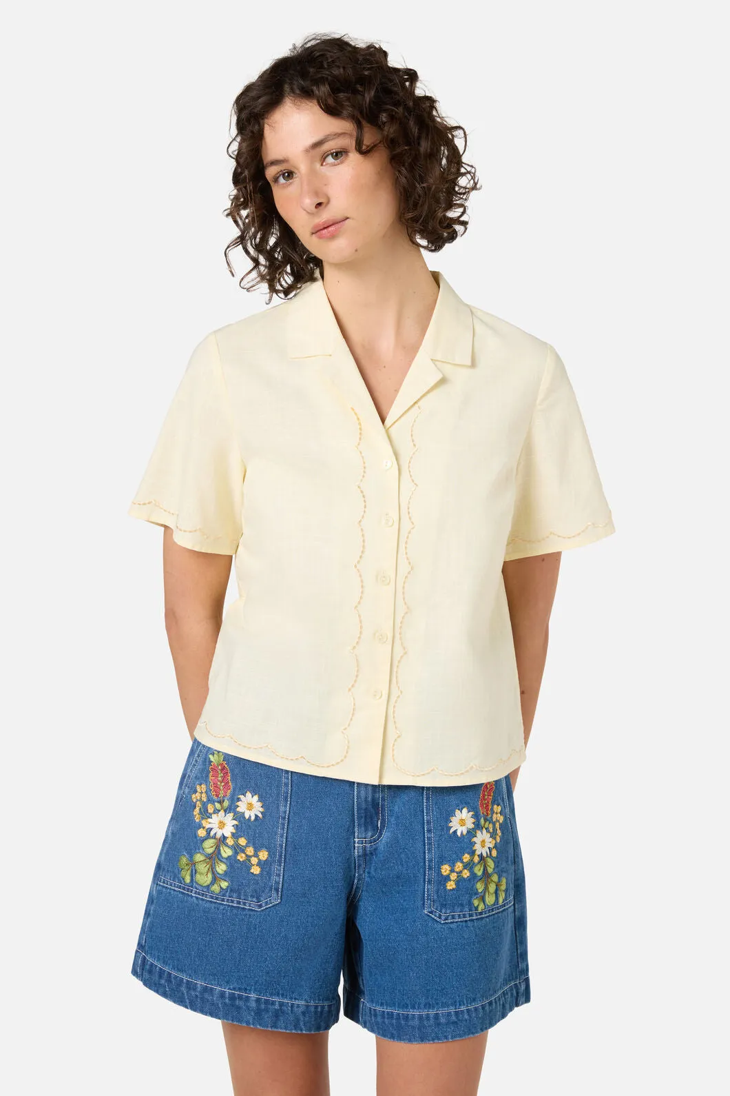 Scallop Trim Summer Shirt sold by Princess Highway product image thumbnail 2