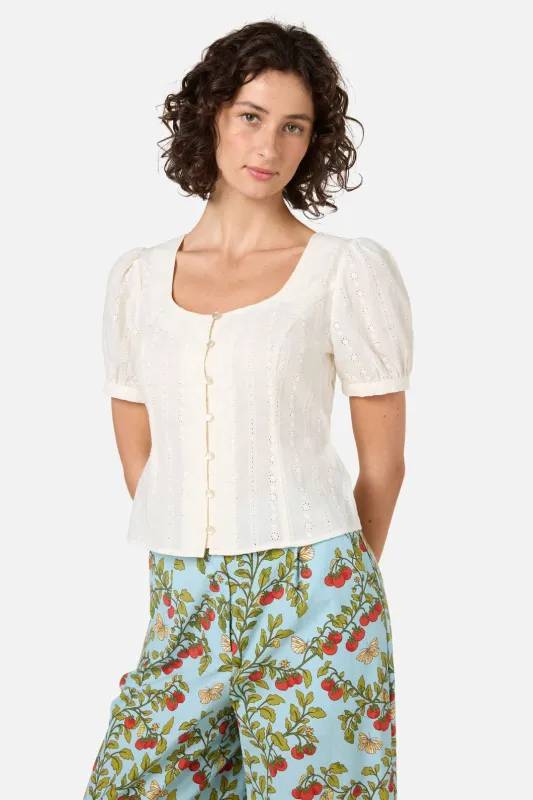 Nora Prairie Short Sleeve Top sold by Princess Highway