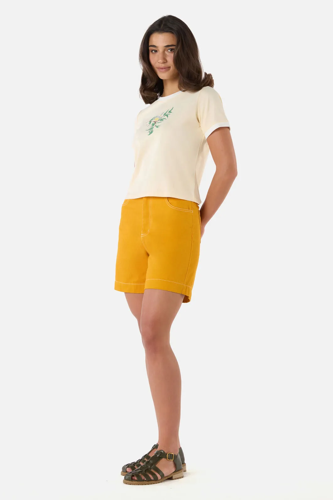 Yellow Robin Ringer Tee sold by Princess Highway product image thumbnail 3