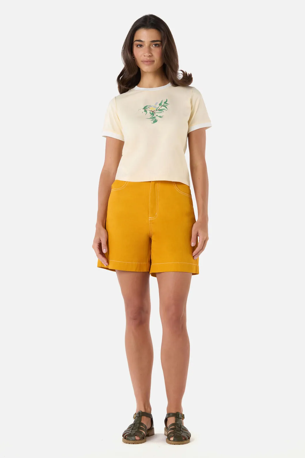Yellow Robin Ringer Tee sold by Princess Highway product image thumbnail 2