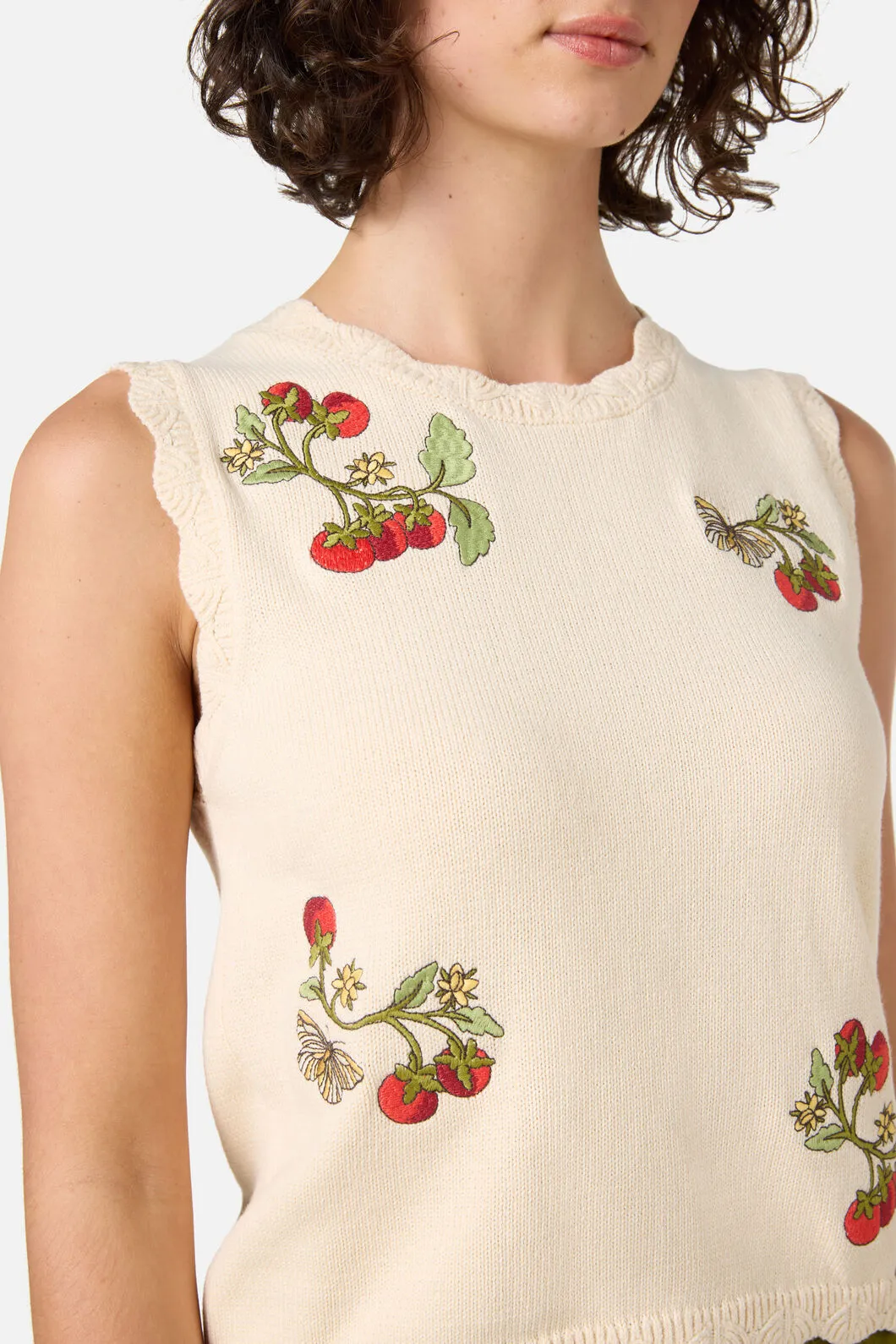 Tomatoes Embroidered Knit Tank sold by Princess Highway product image thumbnail 5