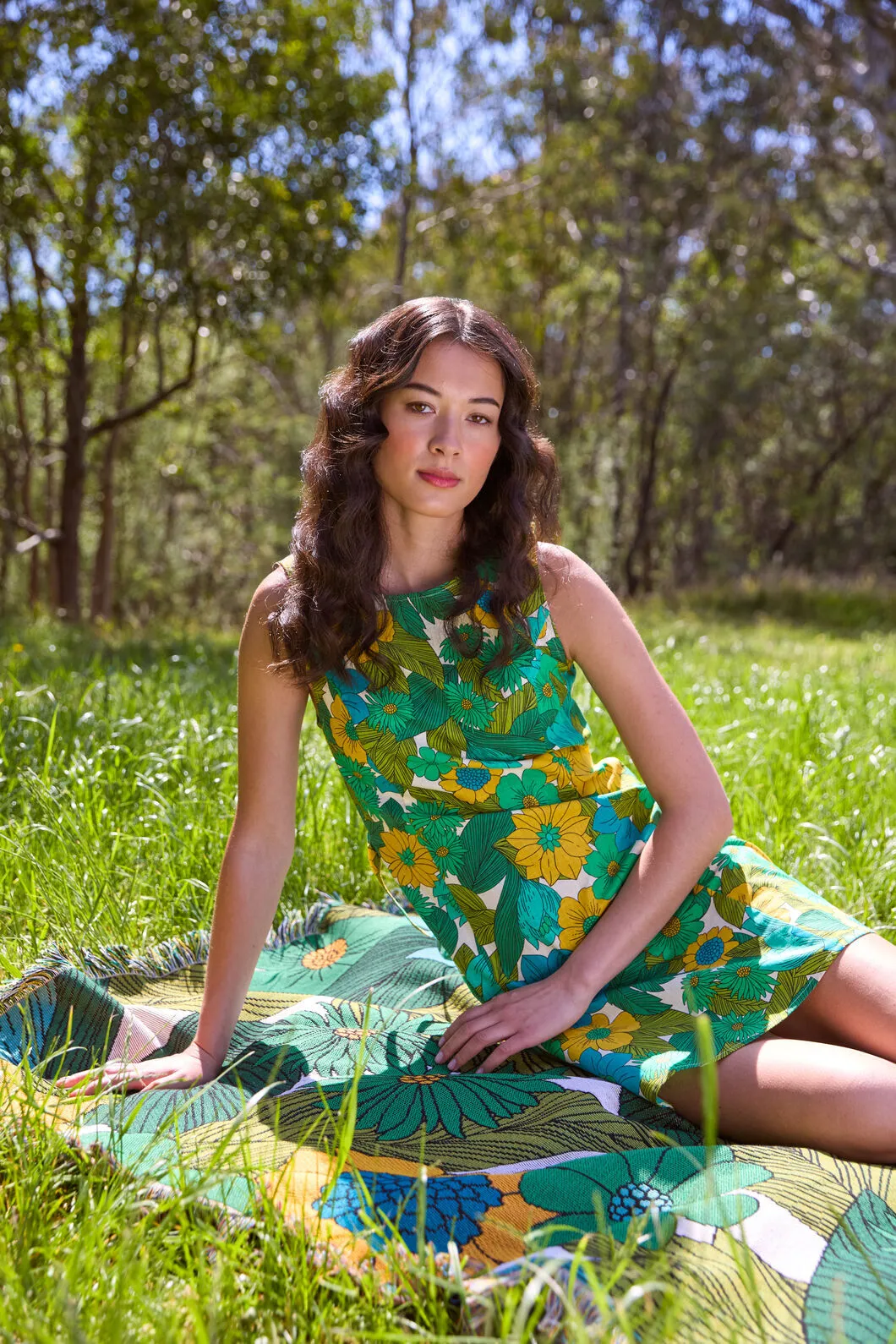 Nellie 70'S Floral Shift Dress sold by Princess Highway product image thumbnail 2